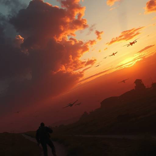 Screenshot from the action-packed game, 'Crimson Skies: Renegade'.